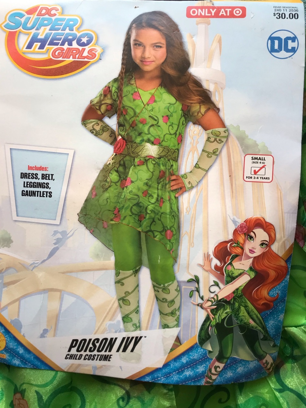 DC Comics Poison Ivy Costume - Green with Pink Accents
